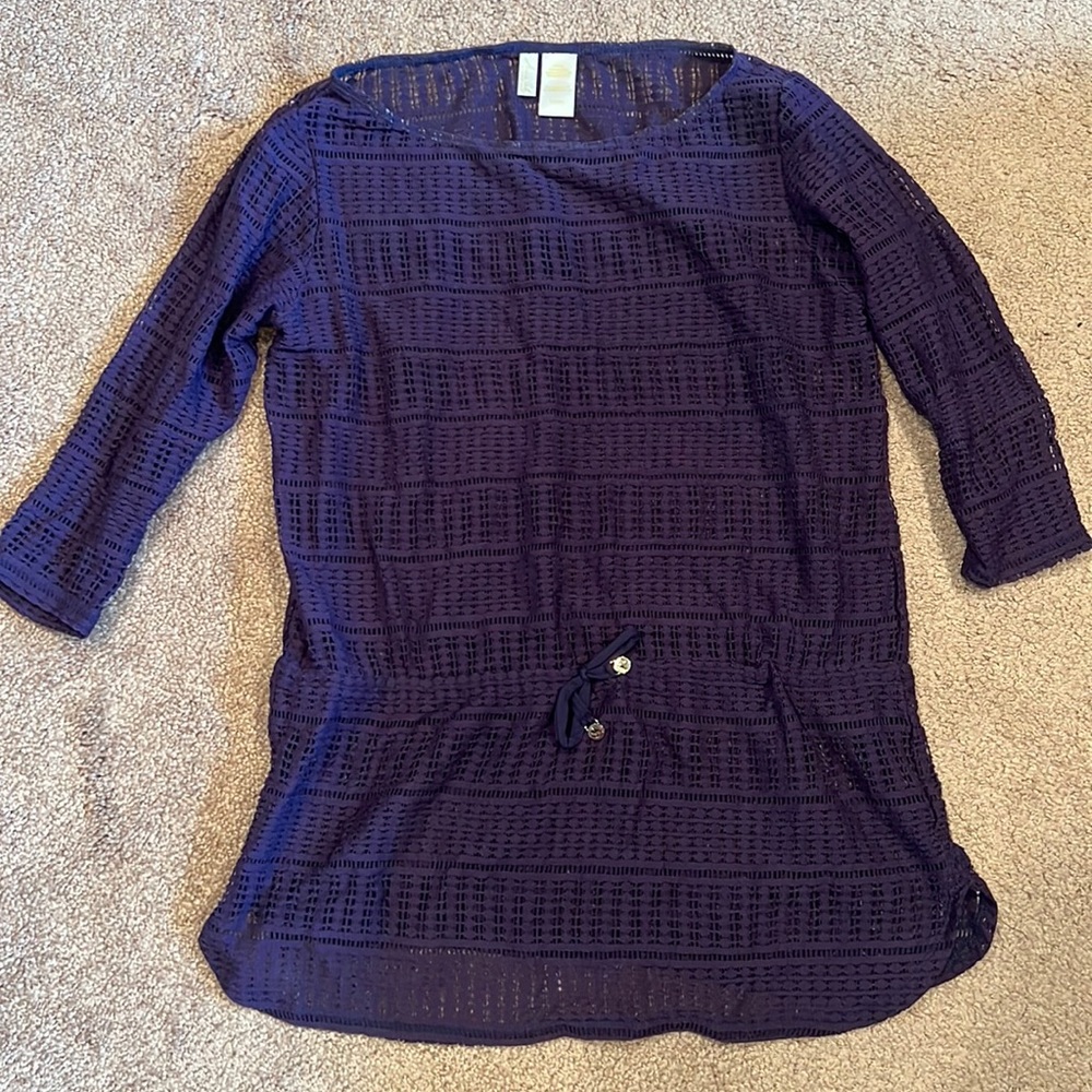 Purple Lace Cover Up